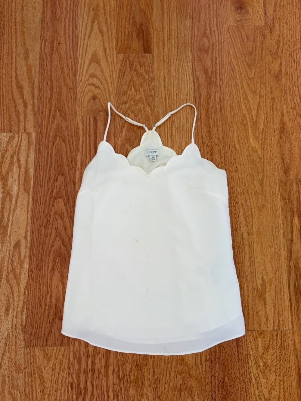 j crew scalloped hem cami
